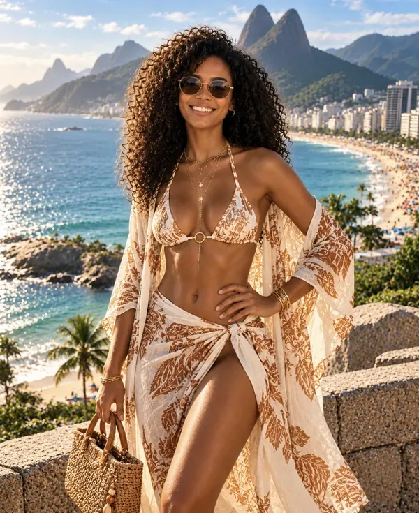 Caryoca swimwear at golden hour
